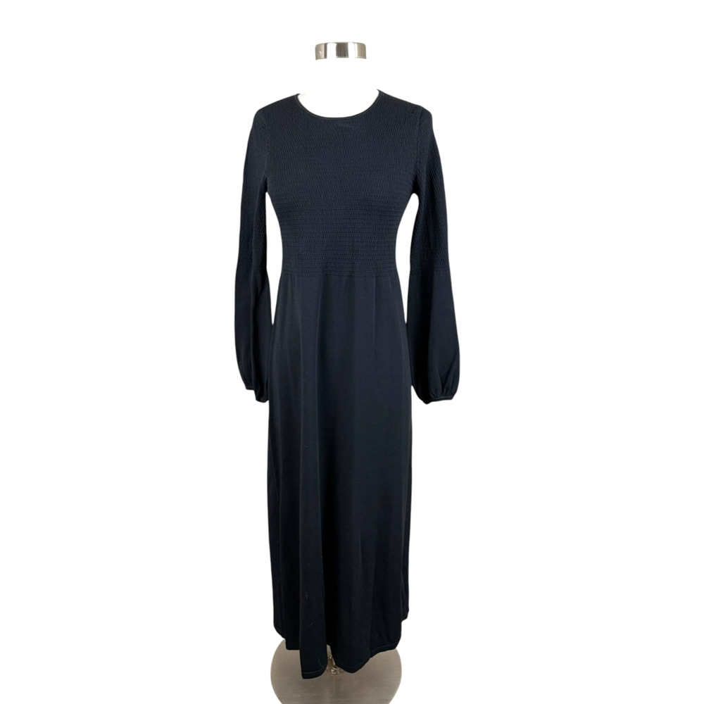 Pomander Place by Tuckernuck Black Lennox Dress S Maxi Stretch Minimalist